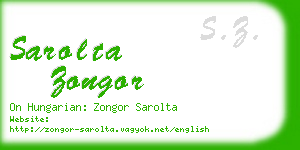 sarolta zongor business card